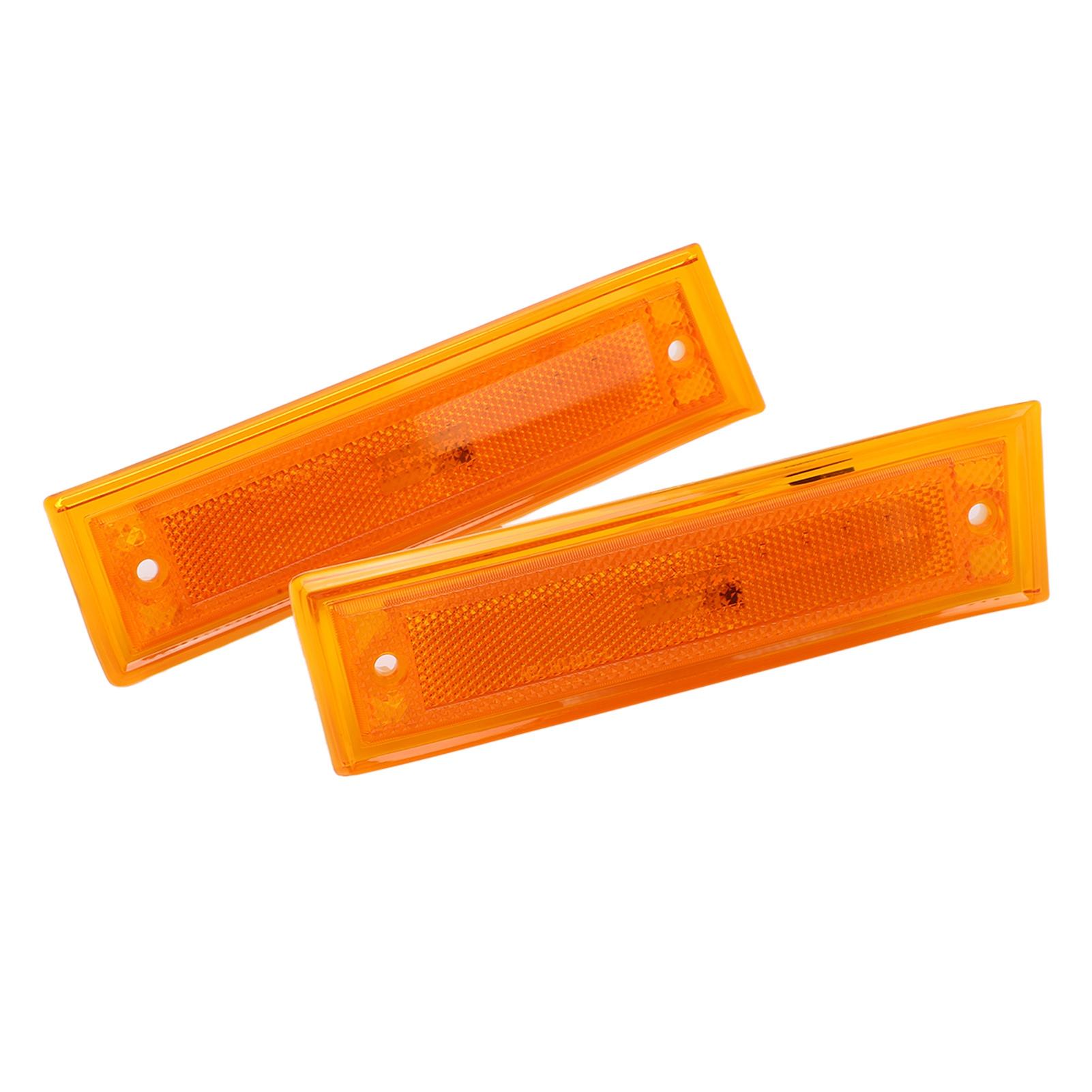 

1 пара 12 В желтых светодиодных указателей поворота для переднего бампера, замена для SUBURBAN 19811991