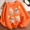 Loose Round-neck Hoodies for Children, Long-sleeved and Cute Round-neck Coats for Boys and Girls In Spring, Autumn and Winter