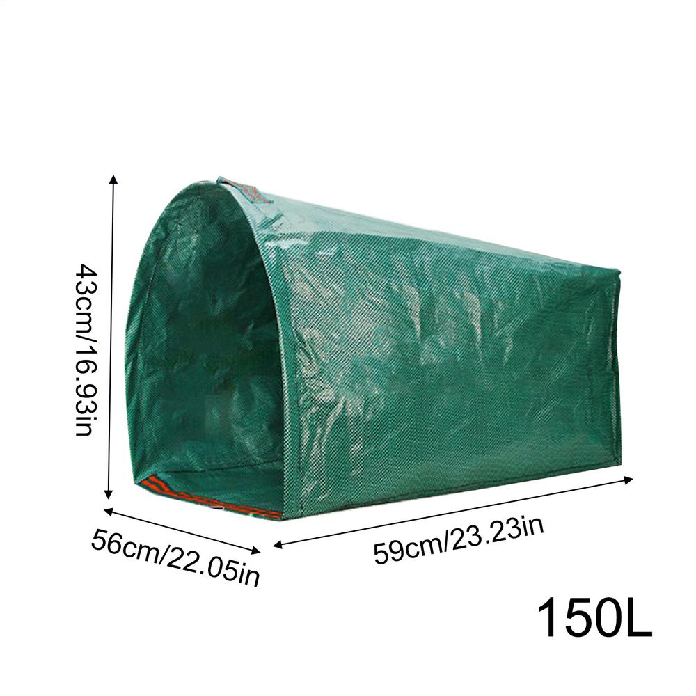2pc Courtyard Weeds Collection Container Garden Leaves Flowers Waste Storage Bag Large Capacity Fallen Leaves Debris Bags