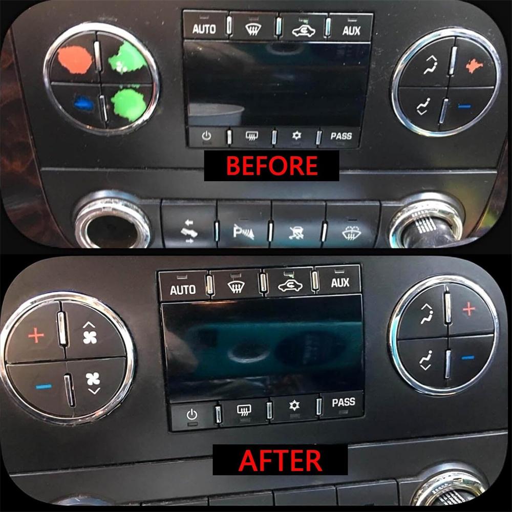 AC Climate Control Dash Button Repair Decal For Chevrolet Silverado 2007-2014