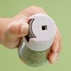 1Pc 0.5g Household Kitchen Press Type Quantitative Air-Tight Clear Glass Kitchen Tools Salt Control Bottle Jar Seasoning Bottle