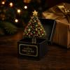 Holiday Party Supplies Christmas Magic Gift Box, Spring-Loaded Pop-Up 3D Santa Claus Figurines Snowman Angel Elk Trick Box for Xmas Parties,