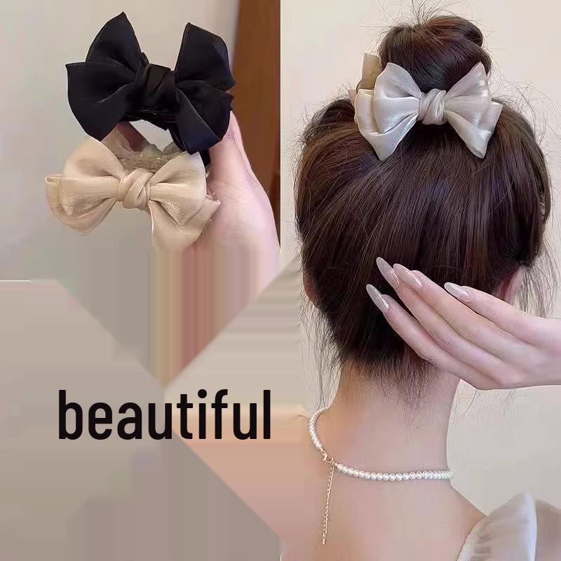 Trendy Bow Bun Shark Claw Hair Clip - Women’s Hair Styling Headdress