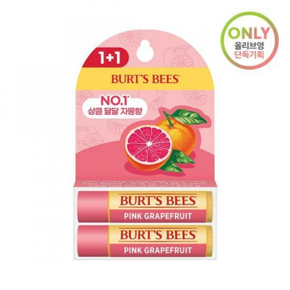 

Бальзам для губ Burt s Bees с грейпфрутом 1+1, план (4,25 г*2)
