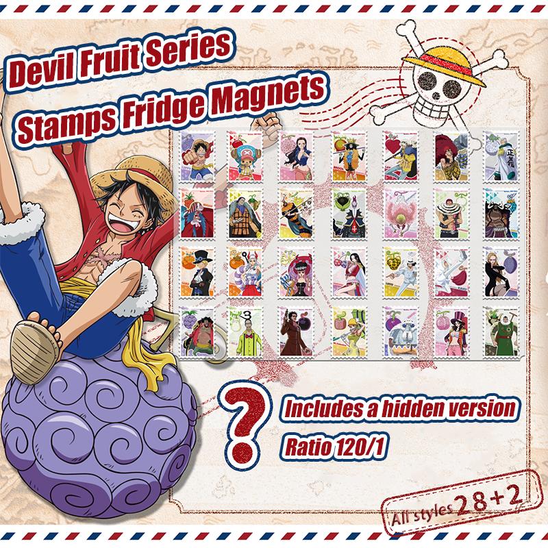 1 Stück Offiziell lizenziert ONE PIECE Teufelsfrucht Serie Kühlschrankmagnet Blind Box – Enthält Chase Variante. Beginne dein großes Abenteuer!