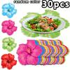 Hawaiian Hibiscus Paper Placemats Tropical Floral Table Mats Featuring Hibiscus Designs Lightweight Suitable for Parties Luaus Everyday Dining