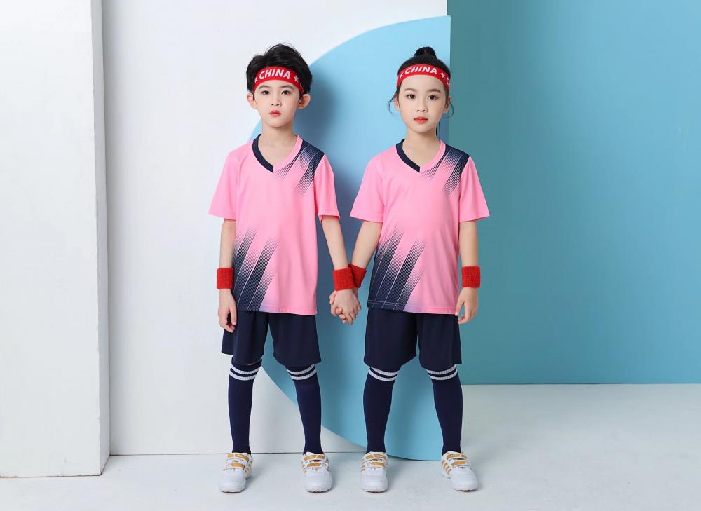 Soccer Uniform Set Men'S Adult Team Training Uniform Children Sports Short Sleeve Jersey Middle School Student Game Jersey Fb01