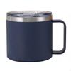 14oz Stainless Steel Coffee Mug Double Walled Vacuum Insulated with Handle Keeps Drinks Warm &