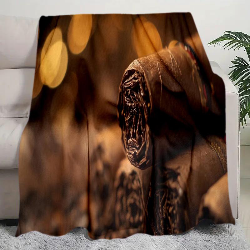 Coffee Bean Cigar Blanket Soft Comfortable All Seasons Perfect Sofa Office Naps Trips Birthday Gift Christmas Present