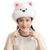 White Terrier Dog Hat Soft Fleece Winter Hat For Cold Weather Easy To Wear Photo Props