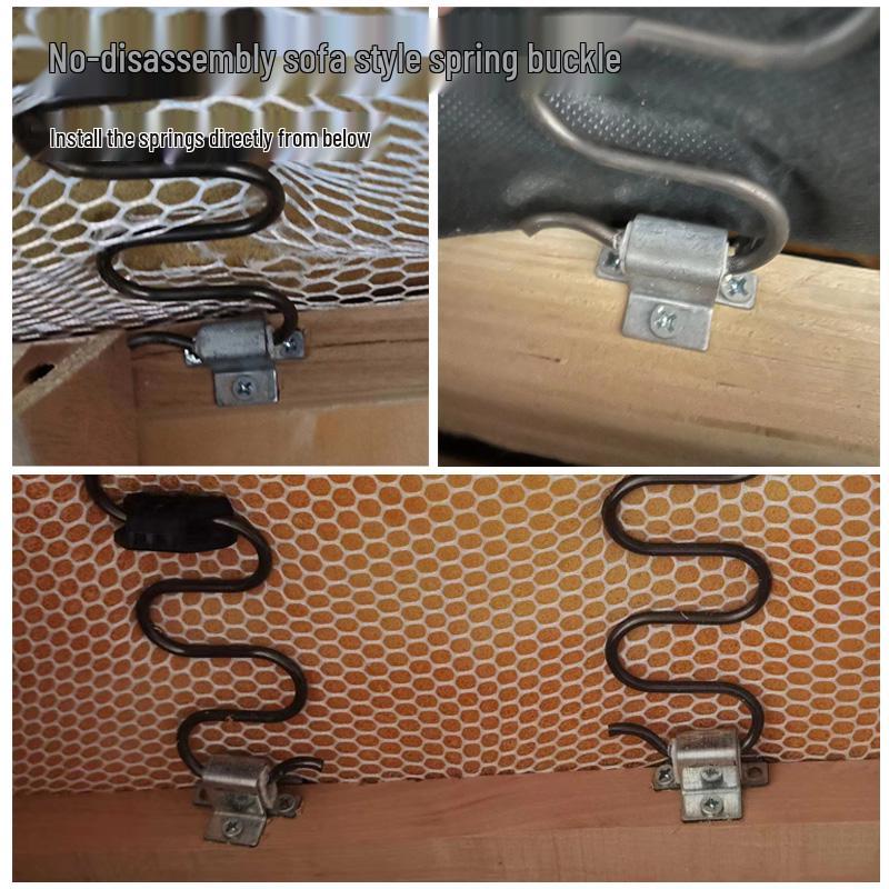 Zig-Zag Sofa Spring Repair Kit: Silent, Glue-on Clips for Easy, No-Disassembly Installation of Hardened, Sunken Parts.