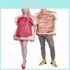 Halloween Costume Pair With Polyester And Spandex Material For Party Dress Up