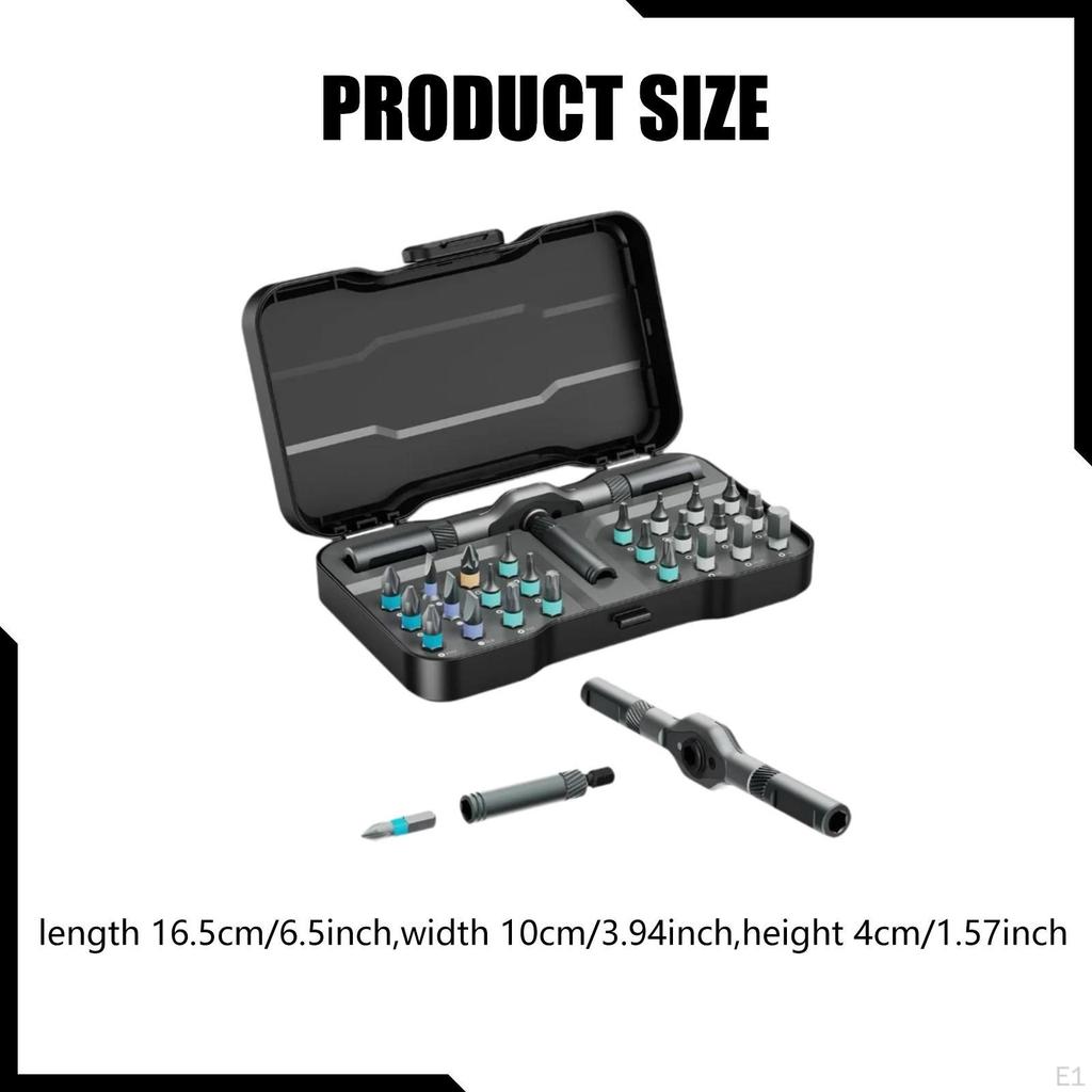 24-in-1 Magnetischer Schraubendreher-Satz für Reparatur und Möbelmontage