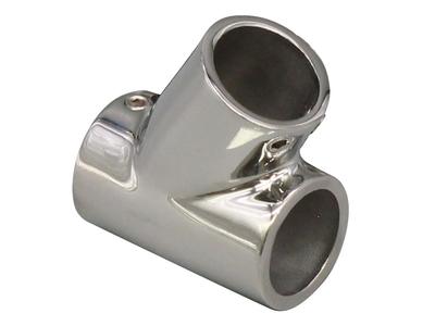 BMO Japan 30E0106 Boat Rail Parts, Pipe Joint, T Shape, 60°, 0.9 Inch (22 Mm)