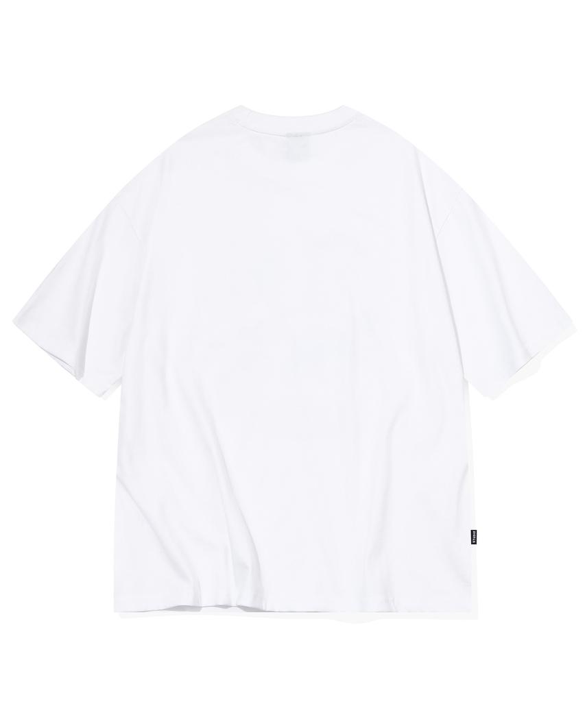 CPGN STUDIO Dtp Crayon Cat White Short Sleeve T-Shirt