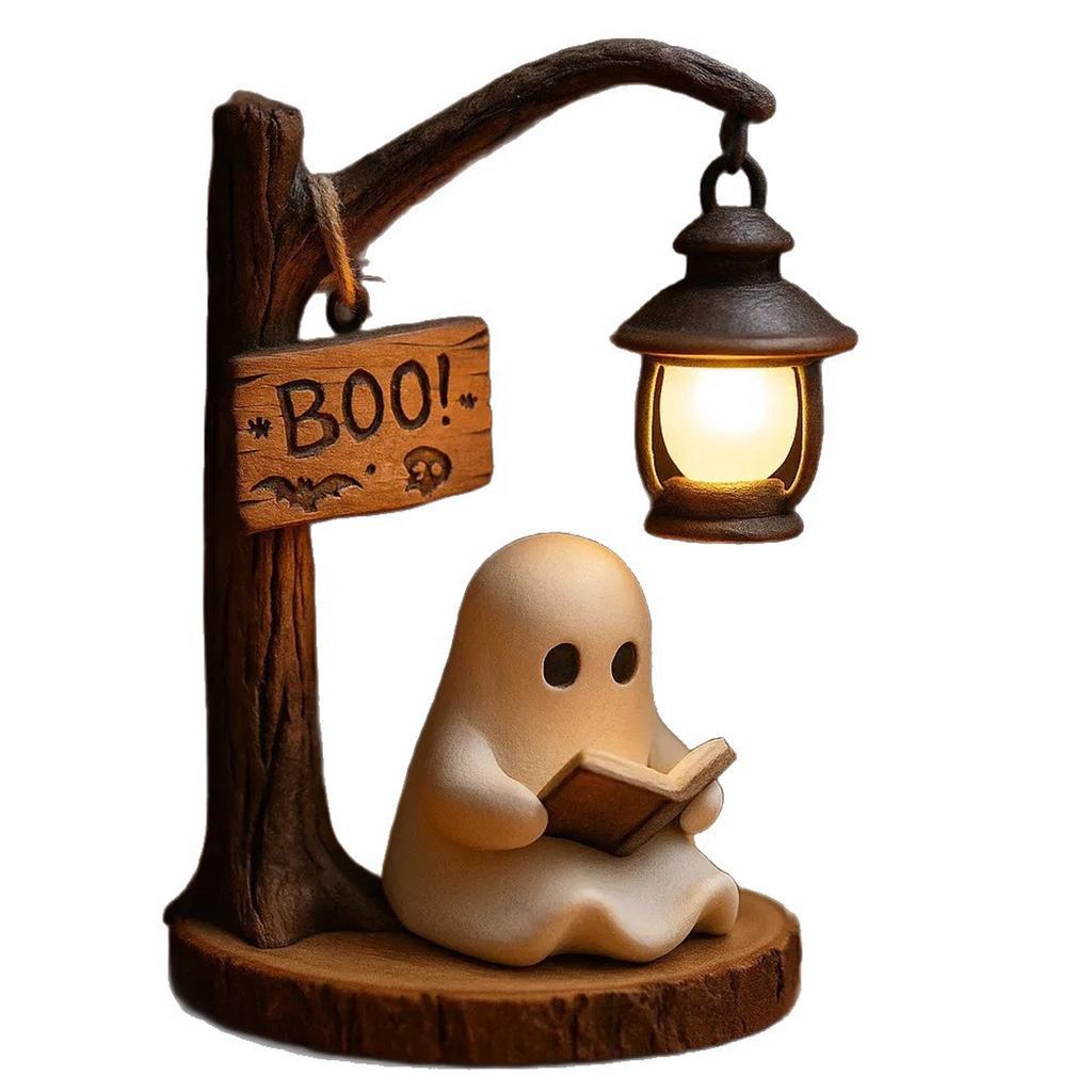 Halloween Ghosts Lights Atmosphere Scary Decorations Ghosts Lights Decorative Suitable for Bookshelves, Living