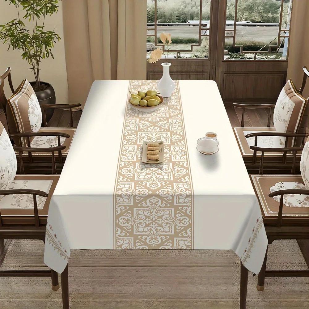 1pc Modern Style Simple Bohemian Pattern Square Tablecloth Rectangular Tablecloth.PMJ