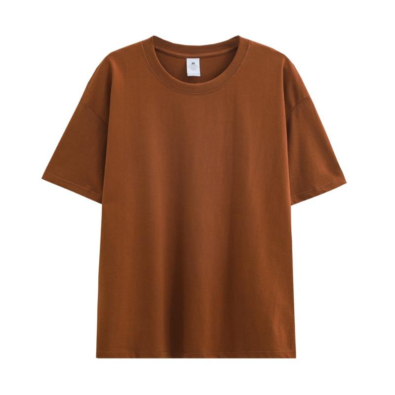 Neutral Pure Cotton T-shirt Solid Color Short Sleeved Men's Loose Round Neck T-shirt