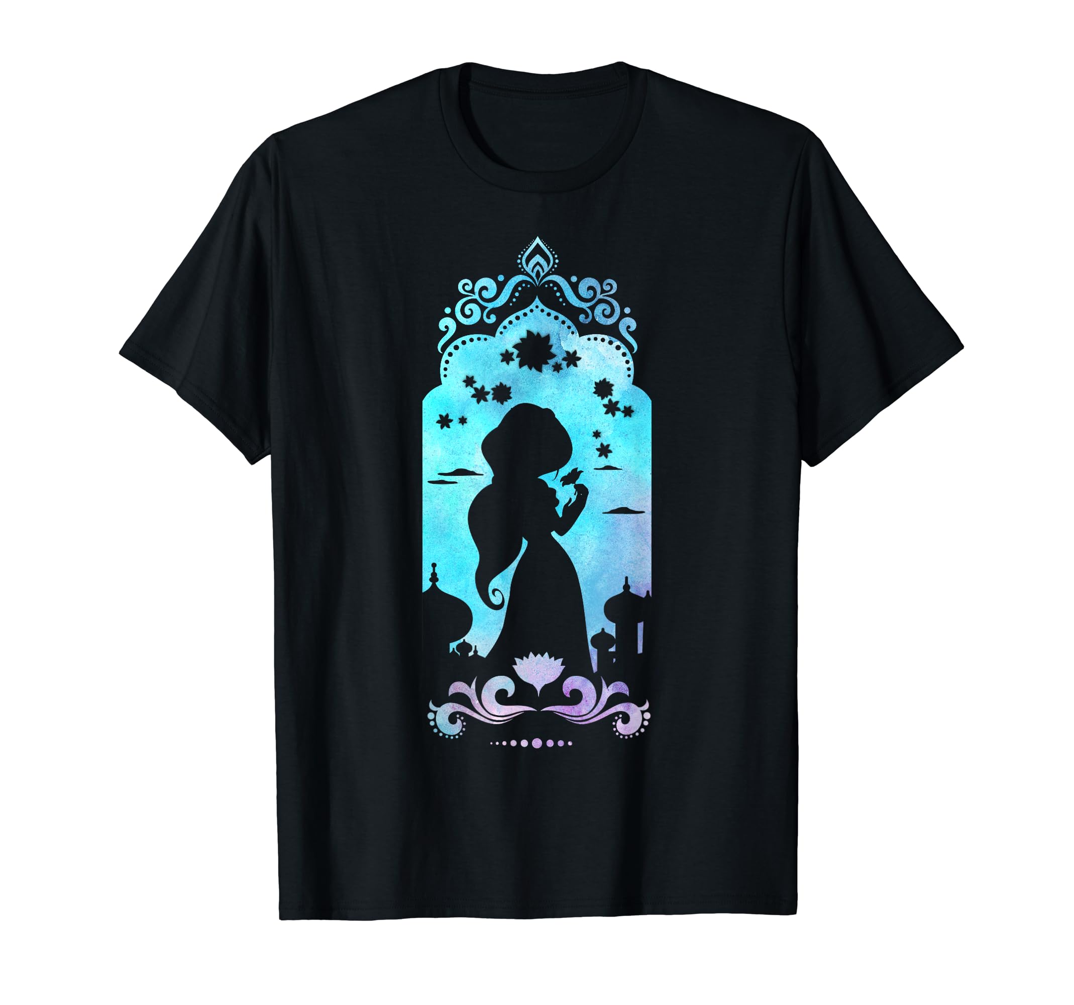 Disney Aladdin Jasmine Palace Shadow Silhouette T-Shirt