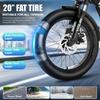 Vitilan U3 750W Brushless Motor Electric Bicycle - 48+ Range, 330 Lbs Payload, 5'3" - 6'5" Riders, 7-Speed Shimano Gear, 48V LCD Display