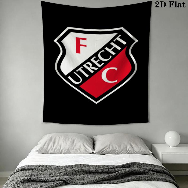 f c utrecht Wall Tapestry Aesthetic Wall Hanging Printed Fabric Blanket Decorative Tapestries for Bedroom Living Room Home Decor