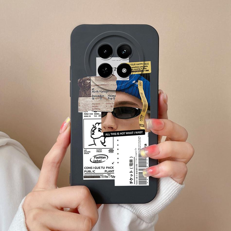 For OPPO Realme 12X 5G Phone Cases Cartoon Liquid Silicone Full Coverage Anti Drop Shell For Realme12 X Back Covers Bumper Funda