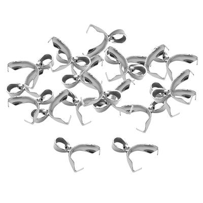20 Set Pinch Clip Bail Spona Přívěsek Konektor Přívěsky Výroba šperků 5x18mm