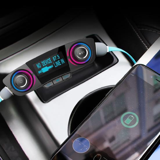 

BT06 Автомобильный MP3-плеер Bluetooth 4.0 с большим экраном Универсальный черный автомобильный MP3-плеер