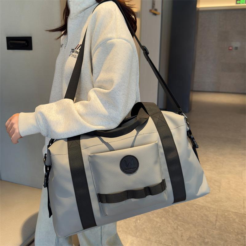 Travel and Business Trips, Large Capacity Casual Hand Luggage Bag Dry and Wet Separation Sports Training Fitness Bag Can Be Used To Pull Rod