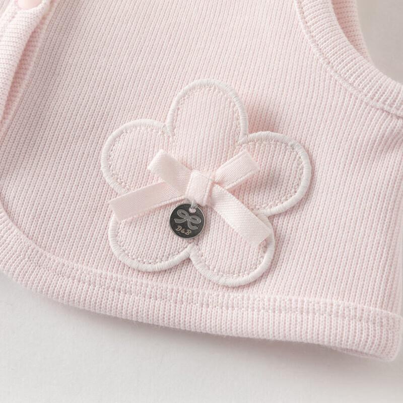 Dave & Bella Newborn Girl Spring Cotton Vest Romper Set