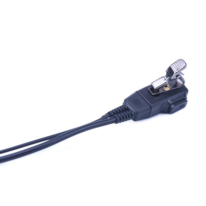 2 Pin Radio Walkie Talkie Mic Headset Earpiece Security Air Tube For Motorola