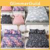 Flower Print Strawberry Bed Cover Dustproof Fabric Bedspread Mattress Protective