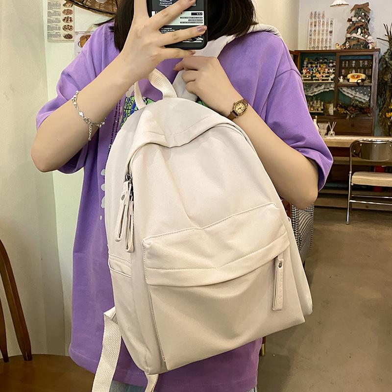 Children's Small Schoolbag Kindergarten College Student Simple Girl Solid Color Men's Backpack