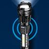 Super Bright Flashlight, Outdoor Waterproof Flashlight, Type-C Rechargeable Flashlight, Multifunctional Torch with Power Display, Zoomable Tactical