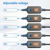 UsbC TypeC toDC 5V-20V PD Male Power Cable with DC7450 DC5525 DC4530 10PCS Converter Adapter Line for LCD Monitors