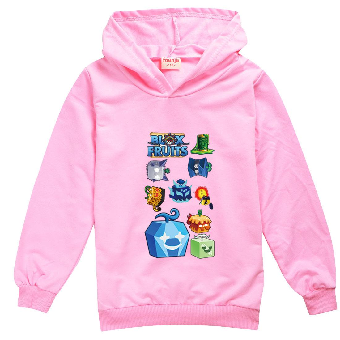 

Дитяча толстовка 3D blox fruits пуловер Дитячий светр 110cm рожевий