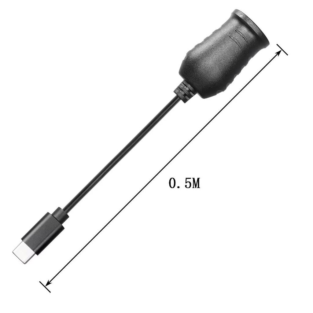 SinLoon Car Cigarette Lighter Socket Female USB Type-C Male 9-20VPD Car Charger Type-C Female Connection Adapter (20V)