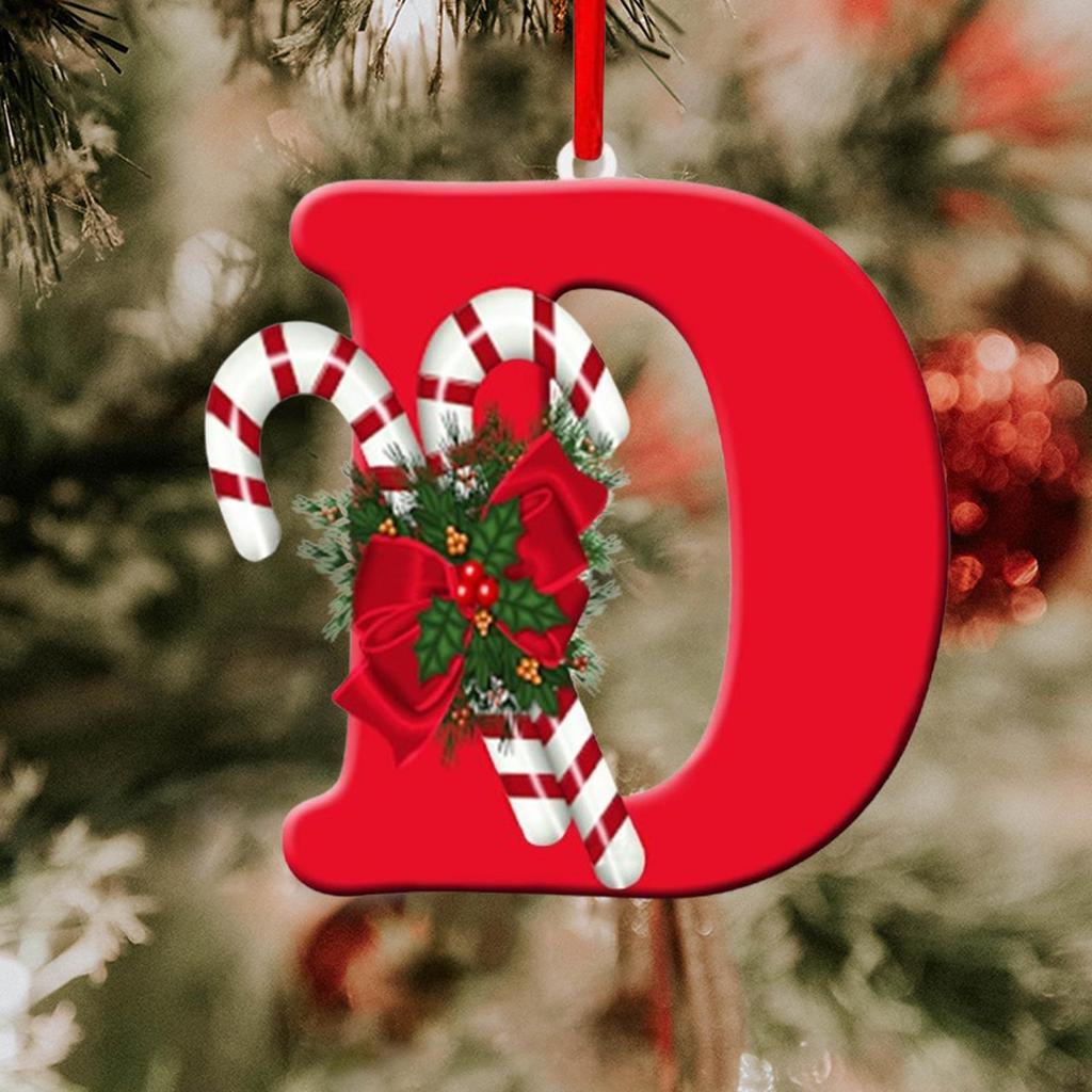 Alphabet-Christbaumschmuck für Feiertagsdekoration und Feiern