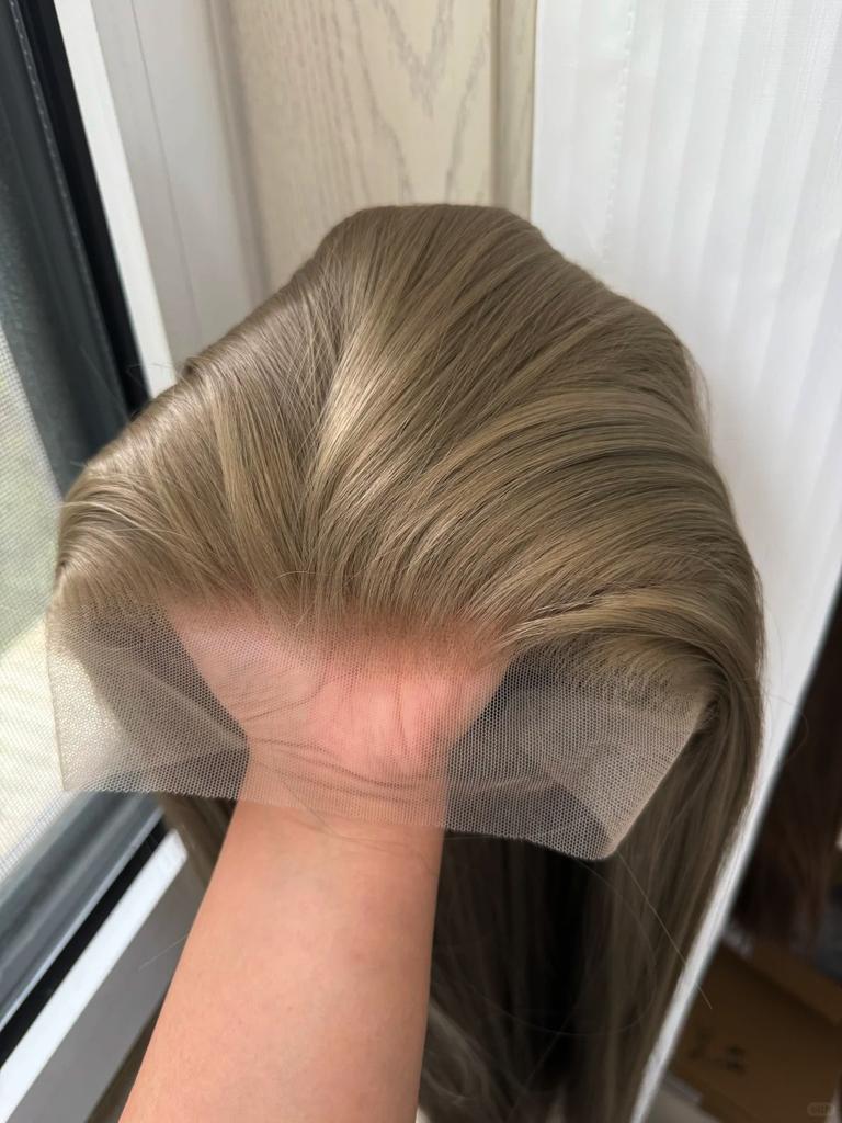 Bluestone Ash Brown Wig for Women 13×4 Lace Front Wig 26inch Free Seam Separation High Quality Synthetic Lace Wigs for Daily Use