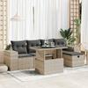 VidaXL Garden Lounge Set 6 Pcs with Light Grey Cushions Wicker 3327932