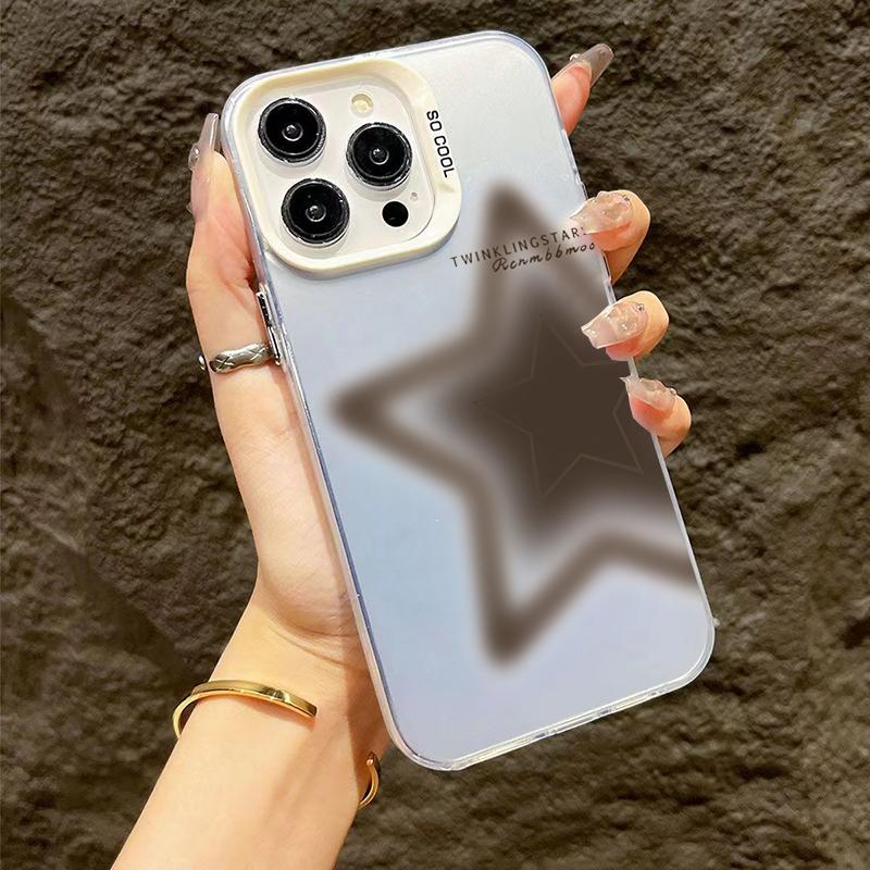 Five pointed star pattern Personalized phone case iphone16pro For iPhone 16 15 Pro Max 16E 14 13 12 11 XS X XR 7 8 Plus
