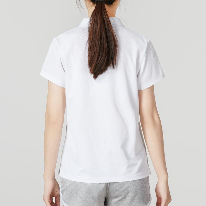 Under Armour Logo Print Sports Casual Short Sleeve Polo Shirt Women Tops White 23500510-100