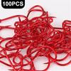 FISH KING 100pcs/lot High Carbon Fishing Hook   1#-12# ISEAMA with Eye Carp Catfish Anzol Peche Japan Tackle Fishing