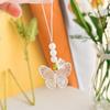 Flower Butterfly Pendant Phone Strap Portable Y2K Hanging Lanyard for Girls