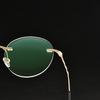 Titanium Alloy Rimless Glasses Frame Men Ultralight Round Eyeglasses Myopia Prescription Frames For Women Optical Eye Glass