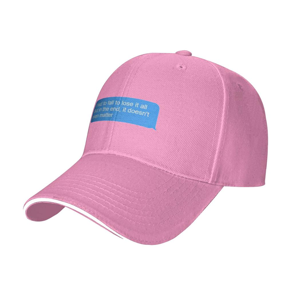 Fashion  In the end   Curved Brim Baseball Cap Unisex Style Cap Womens