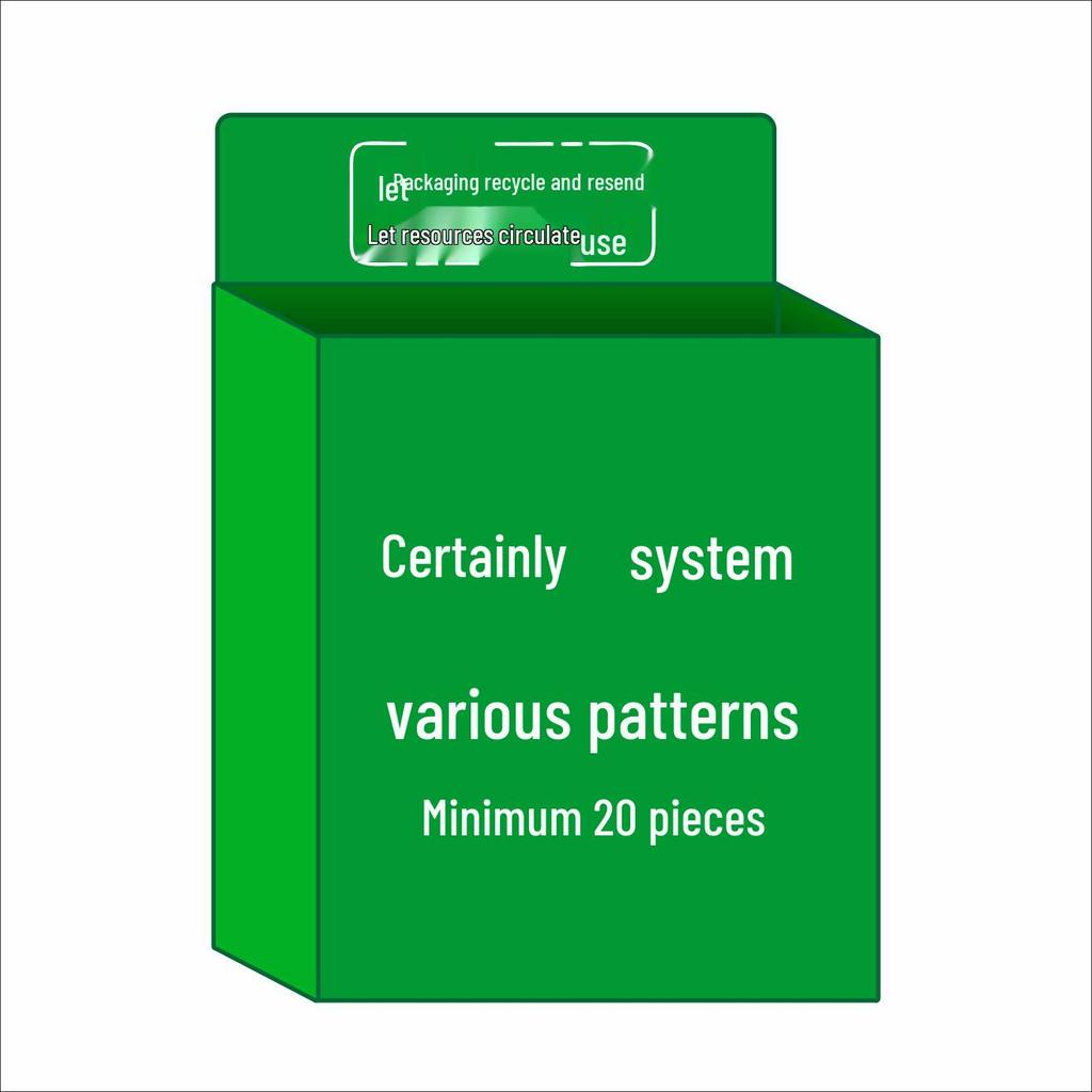 Green Express Recycling Bin with Wheels - Eco-Friendly and Convenient Box Packaging