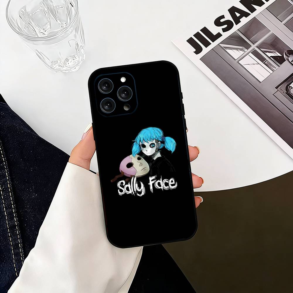 

Sally Face Sal Fisher Gothic Horror Phone Case For iPhone 17,16,15,14,13,12,11 Plus,Pro Max,XS,Soft Silicone Black Cover iPhone15plus