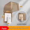 Type 86 Waterproof Self-Adhesive Switch Cover, Splash-Proof Box for Bathroom