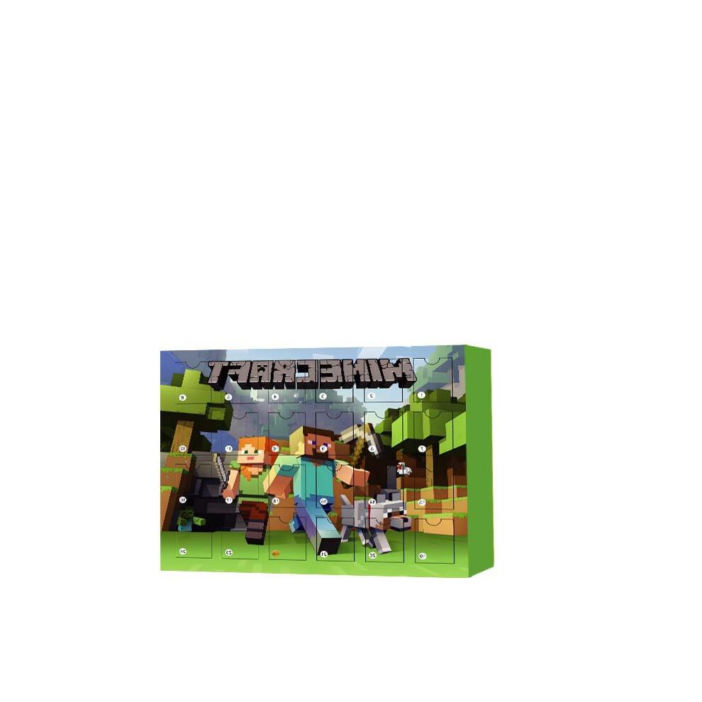 2024-2025 Kids Christmas Figures Minecraft 24 Days Countdown Advent Calendar Toys Surprise Xmas Gifts